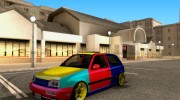 VW Golf MK3 Harlequin Edition para GTA San Andreas miniatura 1