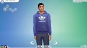 Толстовки Adidas para Sims 4 miniatura 1