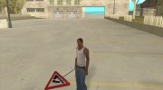 Дорожный знак для GTA San Andreas миниатюра 2