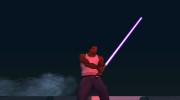 Фиолетовый световой меч v2 для GTA San Andreas миниатюра 1
