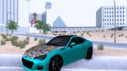 2013 Subaru BRZ Tunable для GTA San Andreas миниатюра 6