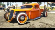 1936 Ford Pickup Hotrod Style for GTA 5 miniature 4