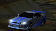 1999 Nissan Skyline R-34 GT-R V-spec (IVF) for GTA San Andreas miniature 22