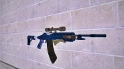 GTA Online - DLC Sniper Rifle Blue для GTA San Andreas миниатюра 2