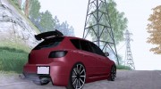 Mazda Speed 3 Stance v.2 para GTA San Andreas miniatura 2