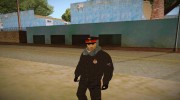 Милиционер в зимней форме V1 для GTA San Andreas миниатюра 1