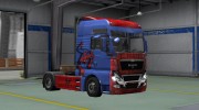 Скин Spider-Man для MAN TGX para Euro Truck Simulator 2 miniatura 1