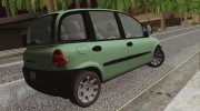 Fiat Multipla Black Bumpers для GTA San Andreas миниатюра 2