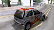 Vauxhall Corsa Rally для GTA San Andreas миниатюра 3