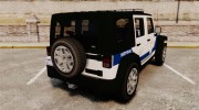 Jeep Wrangler Rubicon 2013 Police para GTA 4 miniatura 3