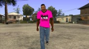 CJ в футболке (CSR) для GTA San Andreas миниатюра 2