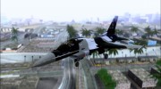 F-16 Aggressor Squadron Alaska - Чёрный камуфляж для GTA San Andreas миниатюра 1