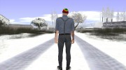 Skin GTA Online в гримме и радужной шапке para GTA San Andreas miniatura 5