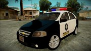 Chevrolet Aveo Police для GTA San Andreas миниатюра 1