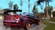 Nissan Skyline R34 Blitz для GTA San Andreas миниатюра 4