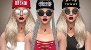 Набор кепок Sporty Caps for Sims 4 miniature 1