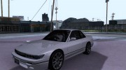 Nissan Silvia S13 RB26DETT Black Revel para GTA San Andreas miniatura 1