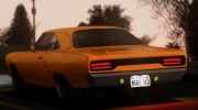 1970 Plymouth Road Runner Fast and Furious 7 Edition для GTA San Andreas миниатюра 3