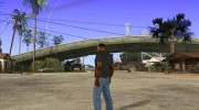 CJ в футболке (Bounce FM) для GTA San Andreas миниатюра 4