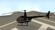 Robinson R44 Raven II NC 1.0 Чёрный для GTA San Andreas миниатюра 2