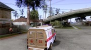 ГАЗель 2705 Скорая помощь для GTA San Andreas миниатюра 4