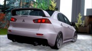 Mitsubishi Lancer X Evolution для GTA San Andreas миниатюра 2