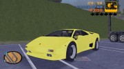 Lamborghini Diablo VTTT Black Revel для GTA 3 миниатюра 1