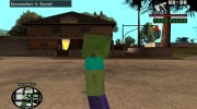 Zombie from Minecraft для GTA San Andreas миниатюра 3