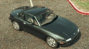 1997 Mazda Miata MX-5  для GTA 5 миниатюра 4