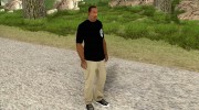 Черная футболка TAEKWON-DO ITF for GTA San Andreas miniature 5