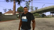 CJ в футболке (Radio X) для GTA San Andreas миниатюра 1