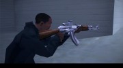 AK-47 woody chrome para GTA San Andreas miniatura 2