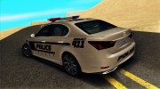 Lexus GS350 F Sport Series IV Police 2013 для GTA San Andreas миниатюра 3