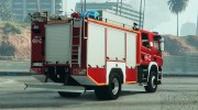 Scania P360 Firetruck для GTA 5 миниатюра 4