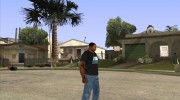 CJ в футболке (Radio X) для GTA San Andreas миниатюра 3