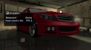 Mercedes C63 AMG Tunable для GTA San Andreas миниатюра 5