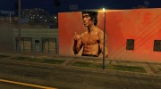 Bruce Lee Art Wall для GTA San Andreas миниатюра 2