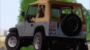 Jeep Wrangler для GTA San Andreas миниатюра 14