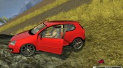 VW Golf Gti v1.0 Red для Farming Simulator 2013 миниатюра 2