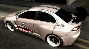 Mitsubishi Lancer Evolution X Shark для GTA San Andreas миниатюра 4