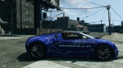 Bugatti Veyron 16.4 Super Sport 2011 v1.0 Gemballa Racing для GTA 4 миниатюра 5
