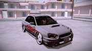 Subaru Impreza WRX STi Modification для GTA San Andreas миниатюра 1