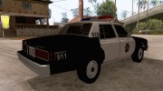 Chevrolet Caprice 1986 SFPD для GTA San Andreas миниатюра 4