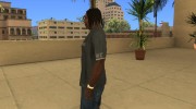 Длинные тёмные волосы для GTA San Andreas миниатюра 2