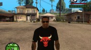 Футболка Bulls для GTA San Andreas миниатюра 1