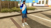 Сине-бело-голубая футболка для GTA San Andreas миниатюра 5