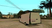 ГАЗель Next цельнометаллический фургон для GTA San Andreas миниатюра 4