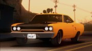 1970 Plymouth Road Runner Fast and Furious 7 Edition для GTA San Andreas миниатюра 4