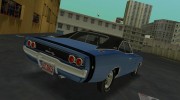 Dodge Charger 1968 RT 426 for GTA Vice City miniature 7