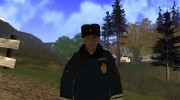 Сотрудник ДПС в зимней униформе v.1 для GTA San Andreas миниатюра 1